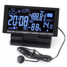 Ρολόι αυτοκινήτου με οθόνη LCD και ψηφιακό θερμόμετρο και υγρόμετρο OEM EC60