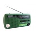 Ραδιόφωνο ηλιακής ενέργειας FM AM SW με φορτιστή δυναμό και φακό DEGEN DE13