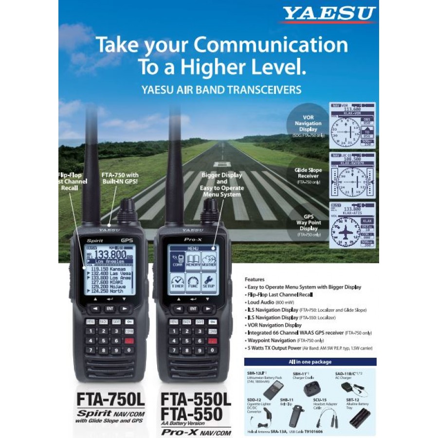 YAESU FTA-450L BANDA AERONAUTICA - RobertOne Radio Shop