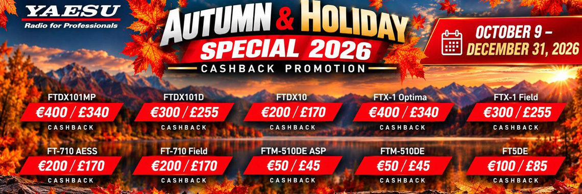 Yaesu Cashback Autumn 2026