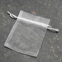 Λευκά πουγγιά οργάντζας 14-580