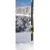 Χιονοδείκτης μεταλλικός κίτρινος-μαύρος διαμέτρου Φ60mm ύψους 3m SNOW-BY-60