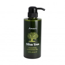 Σαμπουαν & Αφρόλουτρο ελαιόλαδου, Μπουκάλι 400ml με αντλία, Olive Tree AM-383 σετ 2 τεμαχίων