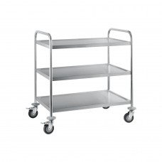 Τρόλεϊ κουζίνας ανοξείδωτο 18/0. 86x54xH94cm PRC-L3