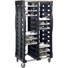Καρότσι μεταφοράς 24 (12+12) δίσκων 37x53cm, πλαστικό, 87x69xY176cm TTA-3753