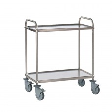 Τρόλεϊ κουζίνας INOX, 2 ράφια, 84x55xΥ96cm, εξαιρετικής ποιότητας MF.778006