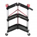 Καρότσι πλαστικό, αναδιπλούμενο, με 3 ράφια, μαύρο, 65x35xΥ84cm WH-TC1004/BLACK