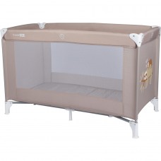 Παιδικό παρκοκρέβατο, Αναδιπλούμενο, με λεπτό στρώμα 60x120cm, μπεζ. FreeOn PO.44299