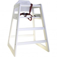 Παιδικό καρεκλάκι ξύλινο, λευκό, 51x48x68cm, TableCraft 63EU