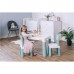 ΣΕΤ Παιδικό τραπεζάκι 78x50xΥ54cm πλαστικό, με 2 καρέκλες, πράσινο/λευκό, FreeOn FO.46637