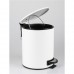 Κάδος με πεντάλ 5t, Soft Close, φ20.5xΥ27.5cm, Λευκός ματ μεταλλικός 97886-001WH