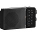 Sangean SR-36 Φορητό Ραδιόφωνο FM/AM Black Pocket 110